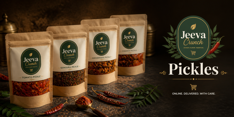 Jeeva Crunch Pickles collection banner