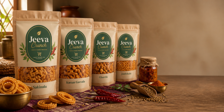 Jeeva Crunch Telangana Specials banner