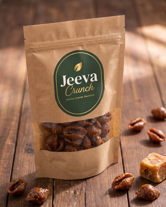Jeeva Crunch Bellam Gavvalu kraft pouch